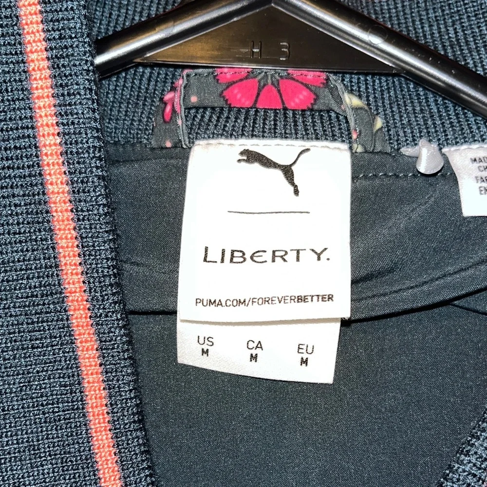 Puma liberty Women's Multicolor Floral Bomber Jacket windbreaker - Picture 2 of 5